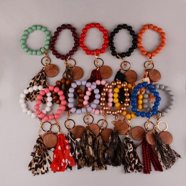 keychains rainbery tassel keychain wood beads disc wrist strap bracelet for keys leopard keyring women accessories, Silver
keychains rainbery tassel keychain wood beads disc wrist strap bracelet for keys leopard keyring women accessories, Silver