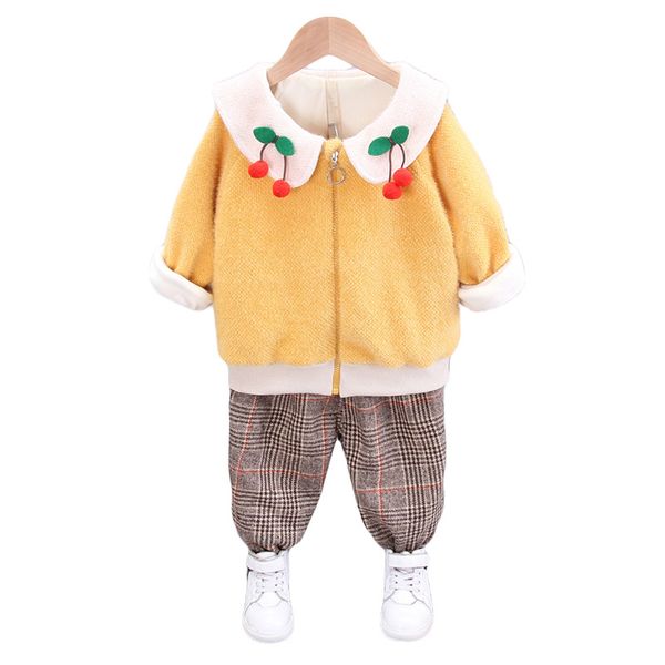 2020 winter baby girl clothes sets turn-down collar wiht strawberry + pants striped infant costume girl kids clothing sets, White
2020 winter baby girl clothes sets turn-down collar wiht strawberry + pants striped infant costume girl kids clothing sets, White