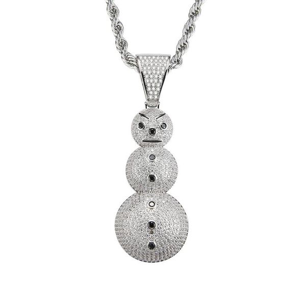 pendant necklaces arrival snowman necklace zircon iced out mens hip hop jewelry christmas gifts, Silver
pendant necklaces arrival snowman necklace zircon iced out mens hip hop jewelry christmas gifts, Silver