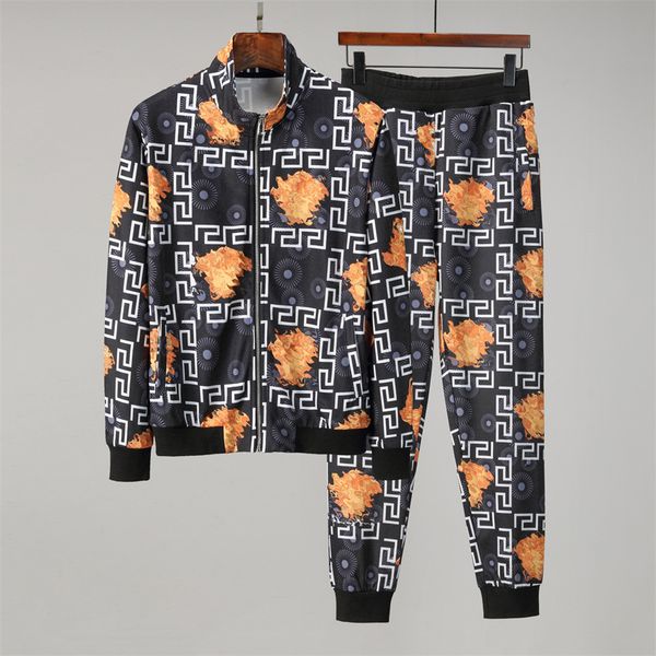 2021fashion designer leisure mens v zipper jacket tracksuits sportswear and hiphop sweatshirts autumn winter jogging sports suit trousers m3, Gray
2021fashion designer leisure mens v zipper jacket tracksuits sportswear and hiphop sweatshirts autumn winter jogging sports suit trousers m3, Gray