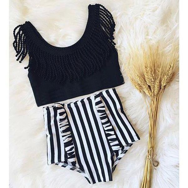2021 new girl fashion striped girls summer tassels clothes baby suits kids t shirt + pants shorts children clothing set igbv, White
2021 new girl fashion striped girls summer tassels clothes baby suits kids t shirt + pants shorts children clothing set igbv, White