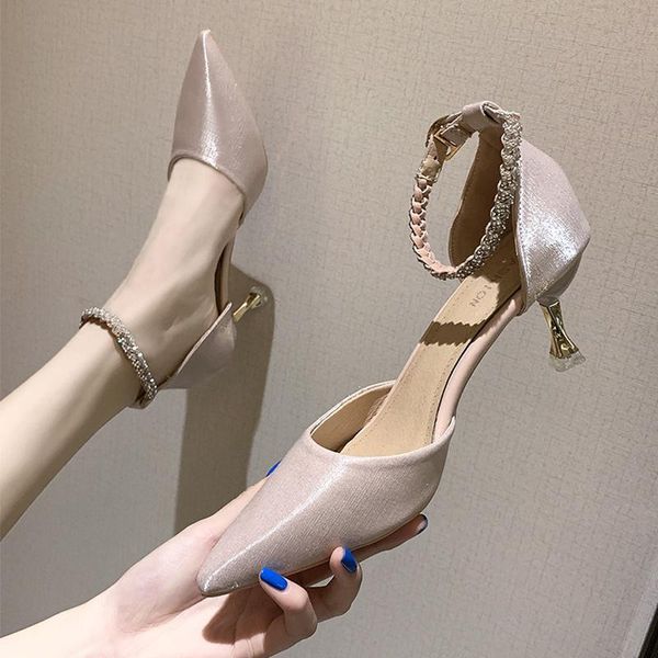 beige heeled sandals comfort shoes for women all-match buckle strap 2021 summer black high pointed rhinestone girls fashion stil
beige heeled sandals comfort shoes for women all-match buckle strap 2021 summer black high pointed rhinestone girls fashion stil