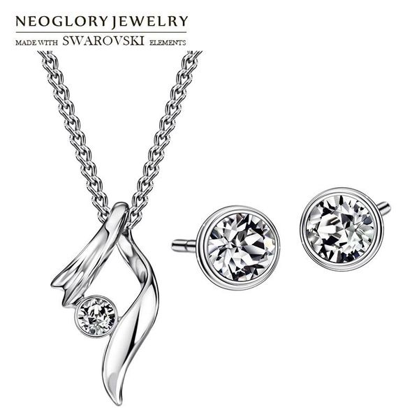 earrings & necklace neoglory austria rhinestone jewelry set exquisite geometric style alloy plated classic necklaces for lady, Silver
earrings & necklace neoglory austria rhinestone jewelry set exquisite geometric style alloy plated classic necklaces for lady, Silver