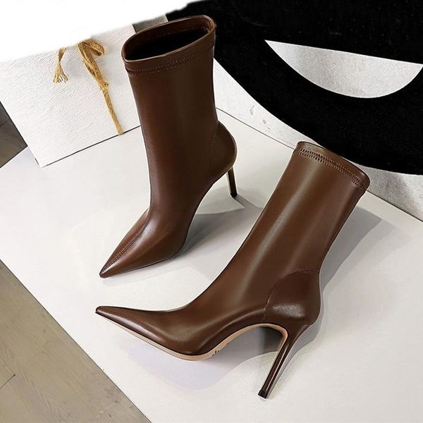 boots moraima snc soft black pu leather women slip on pointed toe brown pumps thin high heels fashion ladies party shoes
boots moraima snc soft black pu leather women slip on pointed toe brown pumps thin high heels fashion ladies party shoes