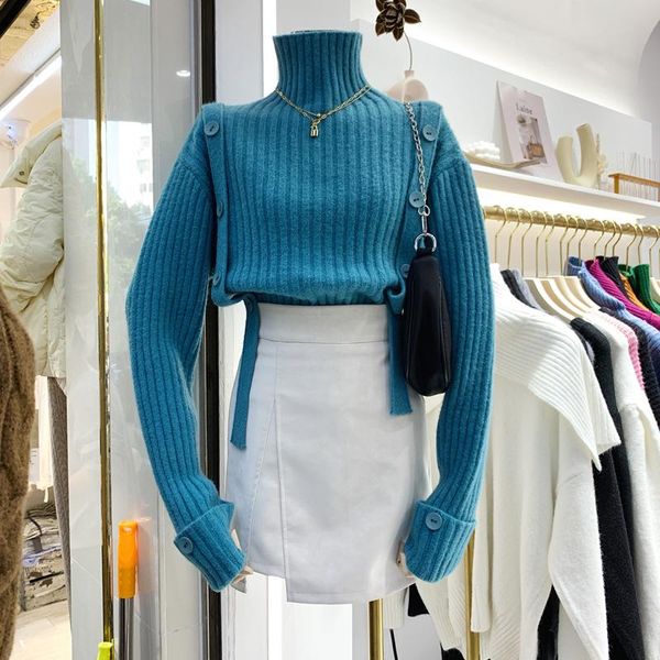 2021 new autumn winter high-necked double-breasted long-sleeved pullover womens winter sweaters 2021 turtleneck casual, White;black
2021 new autumn winter high-necked double-breasted long-sleeved pullover womens winter sweaters 2021 turtleneck casual, White;black