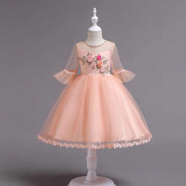 girl's dresses half sleeve floral embellished rhinestone neck princess dress girls wedding party for 2 to 12 14 years girl birthday wea, Red;yellow
girl's dresses half sleeve floral embellished rhinestone neck princess dress girls wedding party for 2 to 12 14 years girl birthday wea, Red;yellow