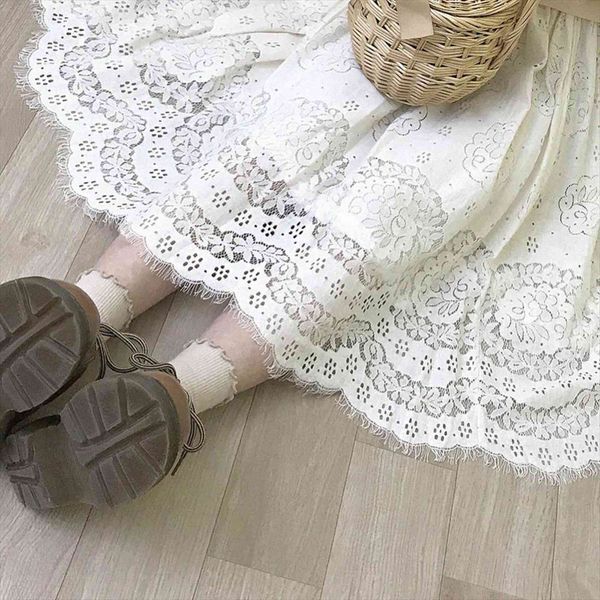 japanese lolita style midi women skirt high waist hollow out floral lace fairy party cute kawaii mori girl sweet, Black
japanese lolita style midi women skirt high waist hollow out floral lace fairy party cute kawaii mori girl sweet, Black