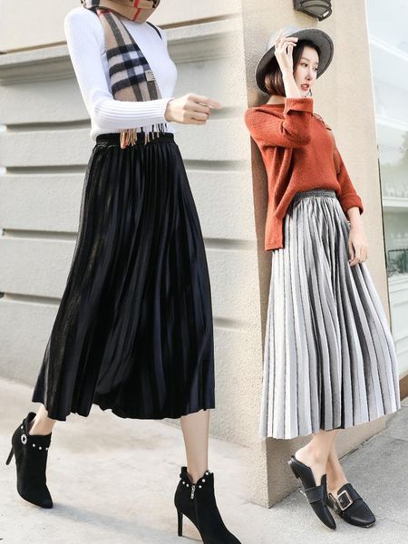 skirts 5xl gold velvet pleated skirt autumn women 2021 fashion korean winter long high waist lady maxi classic plus size, Black
skirts 5xl gold velvet pleated skirt autumn women 2021 fashion korean winter long high waist lady maxi classic plus size, Black