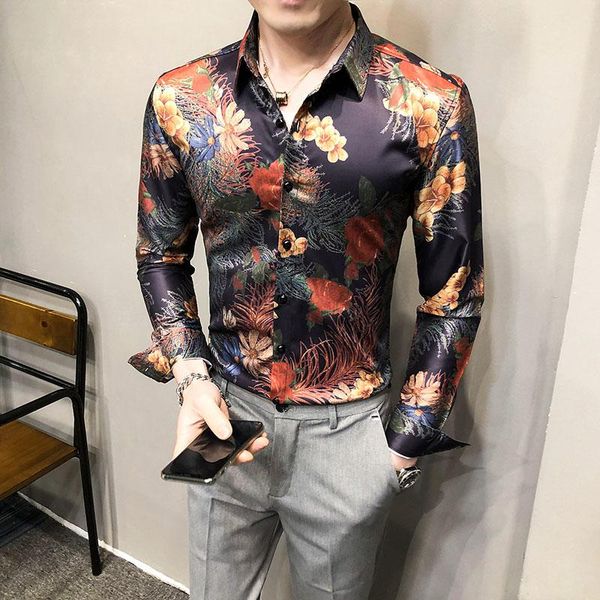 men's casual shirts 2021 men printing slim fit shirt spring autumn long sleeve office style business plus size s-3xl, White;black
men's casual shirts 2021 men printing slim fit shirt spring autumn long sleeve office style business plus size s-3xl, White;black
