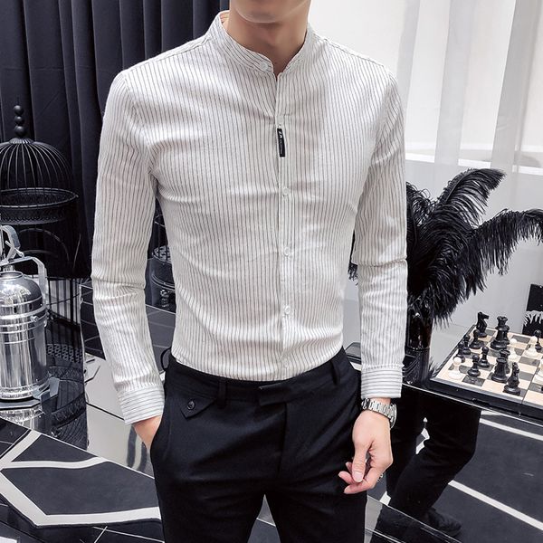 Primavera Novo New Gola Dos Homens Listrado Camisas Manga Longa Simples Todo o Jogo Fino Ajuste Escritrio Blusa Fo RAY4, Black;brown
Primavera Novo New Gola Dos Homens Listrado Camisas Manga Longa Simples Todo o Jogo Fino Ajuste Escritrio Blusa Fo RAY4, Black;brown