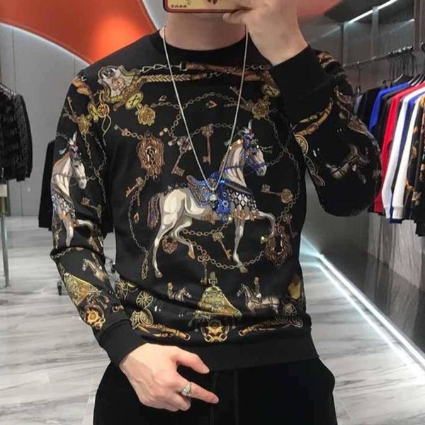 men's hoodies & sweatshirts black gold men t shirts baroque trend tee shirt homme 2021 luxury print spring horse diamond tshirt
men's hoodies & sweatshirts black gold men t shirts baroque trend tee shirt homme 2021 luxury print spring horse diamond tshirt