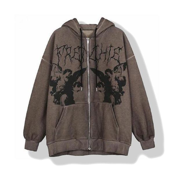 women's hoodies & sweatshirts sxgoth vintage y2k alt streetwear goth harajuku hoodie zip up grunge halloween women oversized black hood
women's hoodies & sweatshirts sxgoth vintage y2k alt streetwear goth harajuku hoodie zip up grunge halloween women oversized black hood