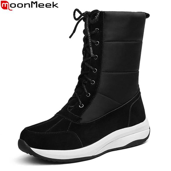 boots moonmeek 2021 large size 35-44 winter snow fashion lace up women comfortable keep warm ankle, Black
boots moonmeek 2021 large size 35-44 winter snow fashion lace up women comfortable keep warm ankle, Black