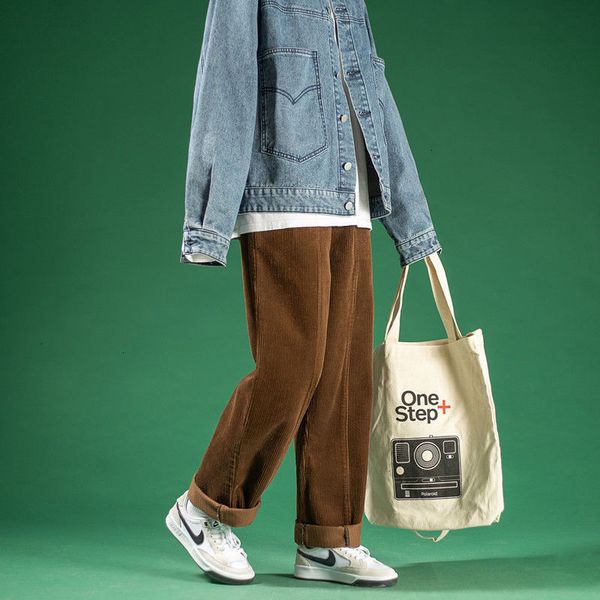 2021 spring corduroy men's retro casual men streetwear hip-hop straight wide-leg pants mens trousers s-xl 0z3e, Black
2021 spring corduroy men's retro casual men streetwear hip-hop straight wide-leg pants mens trousers s-xl 0z3e, Black