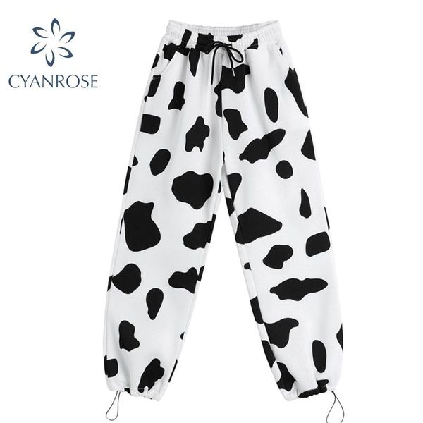 autumn woman loose sweatpants femme joggers grey high waist pants cow print casual fashion trousers 2021 korean sporty style, Black;white
autumn woman loose sweatpants femme joggers grey high waist pants cow print casual fashion trousers 2021 korean sporty style, Black;white