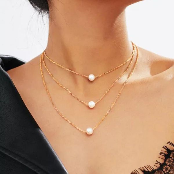 pendant necklaces trendy simple classic delicate pearl necklace elegant white layered choker jewelry for women daily work, Silver
pendant necklaces trendy simple classic delicate pearl necklace elegant white layered choker jewelry for women daily work, Silver
