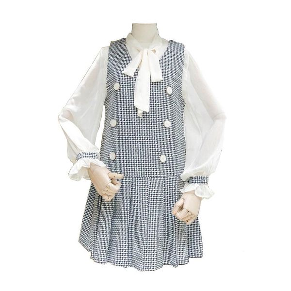 casual dresses perhaps u black pink tweed chiffon shirt bow collar long sleeve elegant short mini pleated dress button autumn two pieces d13, Black;gray
casual dresses perhaps u black pink tweed chiffon shirt bow collar long sleeve elegant short mini pleated dress button autumn two pieces d13, Black;gray