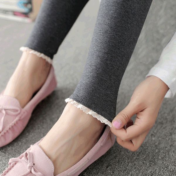 lace leggings women's wear thin 90% 2021 new korean versatile elastic small foot cotton autumn pants, Black
lace leggings women's wear thin 90% 2021 new korean versatile elastic small foot cotton autumn pants, Black