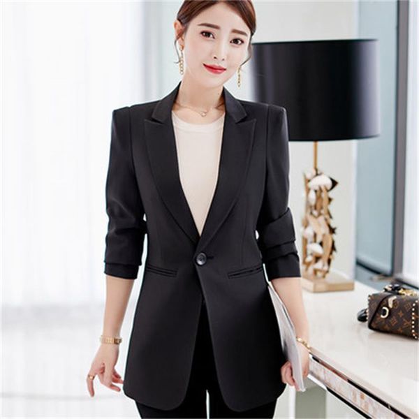 2021 autumn and winter new wild fashion big thin lady solid feminine trend suit women's clothes ng1g, White;black
2021 autumn and winter new wild fashion big thin lady solid feminine trend suit women's clothes ng1g, White;black