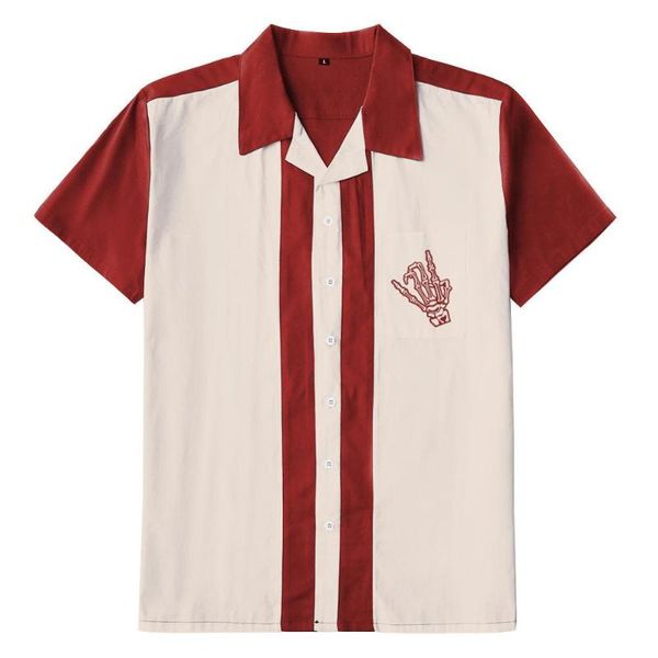 men's casual shirts 2021 chemise homme short sleeve retro vintage rock rockabilly plus size cotton men shirt button-down bowling, White;black
men's casual shirts 2021 chemise homme short sleeve retro vintage rock rockabilly plus size cotton men shirt button-down bowling, White;black