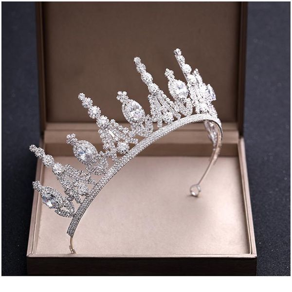 ailibride luxury crystal zircon wedding crown bridal tiaras and crowns queen diadem pageant party crown wedding hair acc jllpwc, Silver
ailibride luxury crystal zircon wedding crown bridal tiaras and crowns queen diadem pageant party crown wedding hair acc jllpwc, Silver