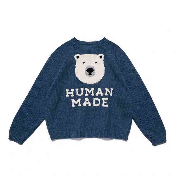 human made polar bear lovers cartoon trend pullover long sleeve knitted sweater 2tsx, White
human made polar bear lovers cartoon trend pullover long sleeve knitted sweater 2tsx, White