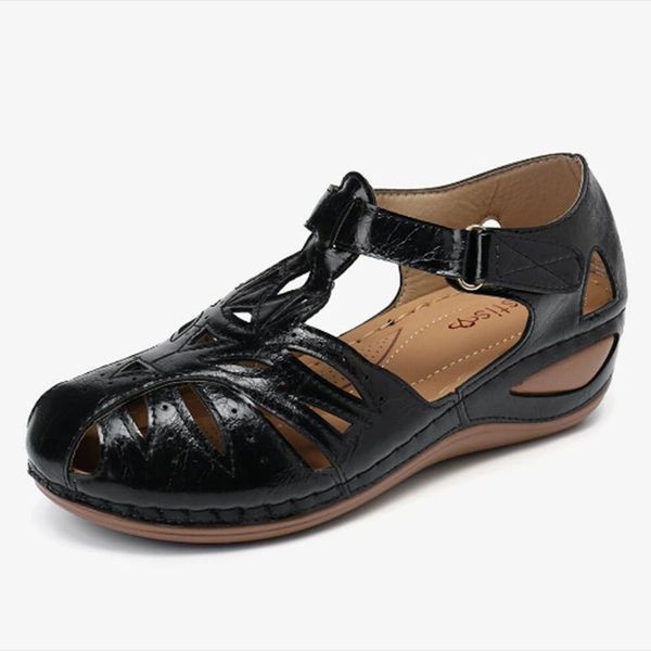 women's sandals platform wedges slides stitching woman sandals gladiator ladies shoes hollow casual beach shoes femmes sandales, Black
women's sandals platform wedges slides stitching woman sandals gladiator ladies shoes hollow casual beach shoes femmes sandales, Black