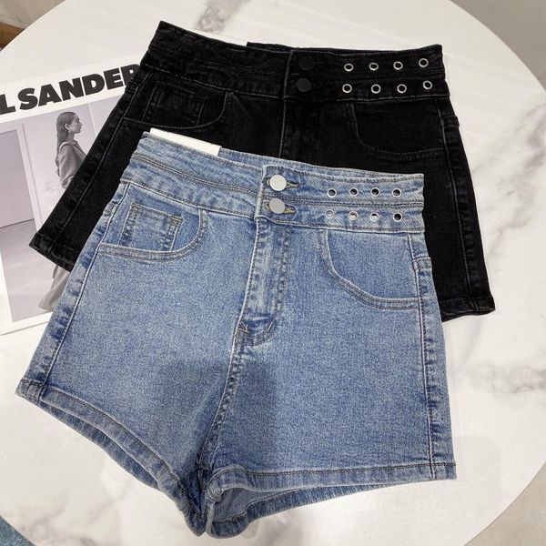 women's jeans deat 2021 spring arrivals solid color high waist metal temperament wash fashion women three point denim shorts mz806, Blue
women's jeans deat 2021 spring arrivals solid color high waist metal temperament wash fashion women three point denim shorts mz806, Blue