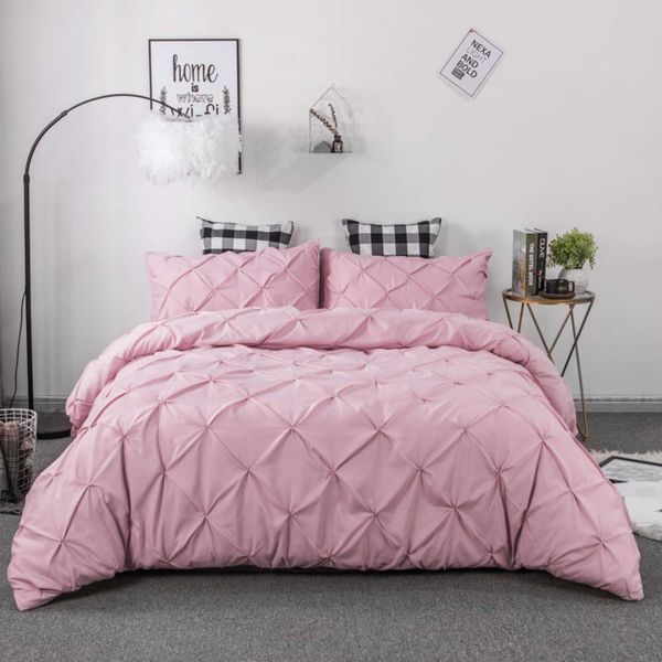 luxury silk soft solid color comforter cover for bed bedding set pink 2/3 piec duvet cover with pillowcase no sheet
luxury silk soft solid color comforter cover for bed bedding set pink 2/3 piec duvet cover with pillowcase no sheet
