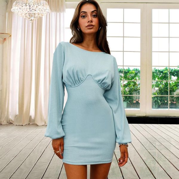 casual dresses autumn winter slim knit mini dress 2021 women lantern sleeve o-neck folds woman pencil blue party vestidos, Black;gray
casual dresses autumn winter slim knit mini dress 2021 women lantern sleeve o-neck folds woman pencil blue party vestidos, Black;gray
