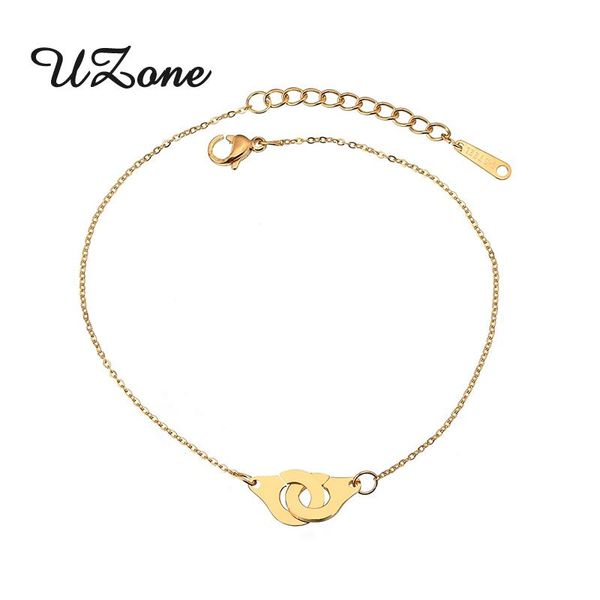 link, chain uzone stainless steel handcuffs bracelet couple lock bracelets for valentine's day creative gift, Black
link, chain uzone stainless steel handcuffs bracelet couple lock bracelets for valentine's day creative gift, Black