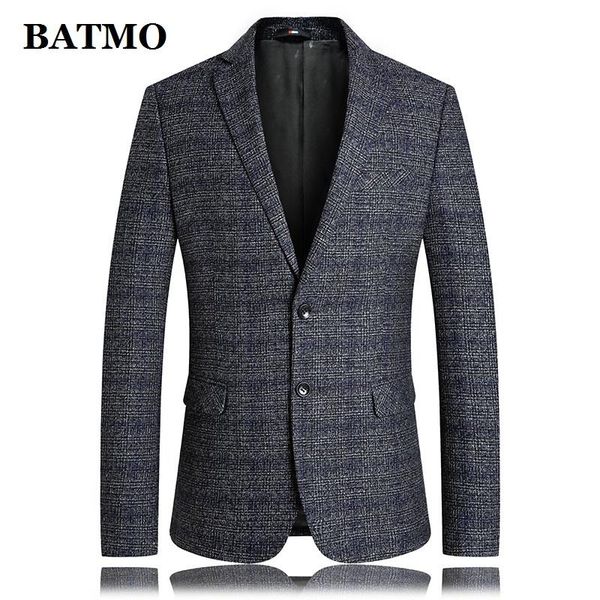 men's suits & blazers batmo 2021 arrival autumn plaid casual slim blazer men,male suits,men's jackets ,plus-size m-4xl 1901, White;black
men's suits & blazers batmo 2021 arrival autumn plaid casual slim blazer men,male suits,men's jackets ,plus-size m-4xl 1901, White;black