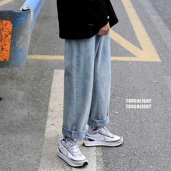 2021 wide-leg men's fashion retro casual jeans men streetwear wild hip-hop straight denim pants mens s-3xl 4jh6, Blue
2021 wide-leg men's fashion retro casual jeans men streetwear wild hip-hop straight denim pants mens s-3xl 4jh6, Blue