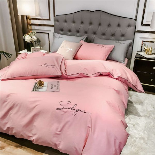 autumn and winter pure cotton four piece set nordic embroidery simple version pure cotton sheet quilt cover bedding
autumn and winter pure cotton four piece set nordic embroidery simple version pure cotton sheet quilt cover bedding