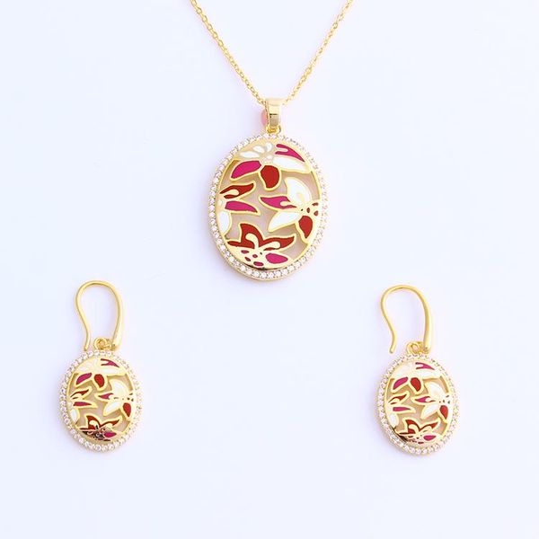 earrings & necklace fansheng fashion african jewelry long chain enamel set ornament for women's summer, Silver
earrings & necklace fansheng fashion african jewelry long chain enamel set ornament for women's summer, Silver