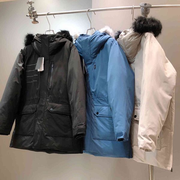 21 d + korean version four circle down jacket label couple medium and long detachable raccoon fur outdoor hooded jacket, Black
21 d + korean version four circle down jacket label couple medium and long detachable raccoon fur outdoor hooded jacket, Black