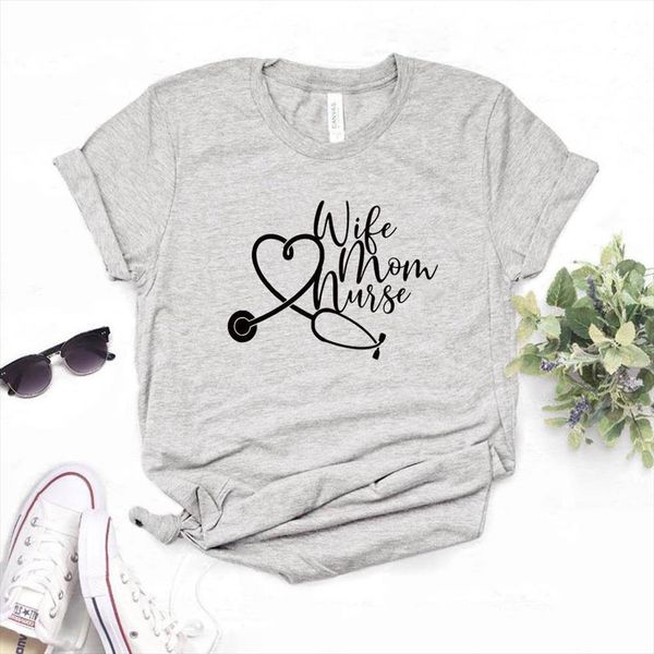 wife mom nurse print mens t shirts and women cotton casual funny lady yong girl tee 6 color a, White;black
wife mom nurse print mens t shirts and women cotton casual funny lady yong girl tee 6 color a, White;black