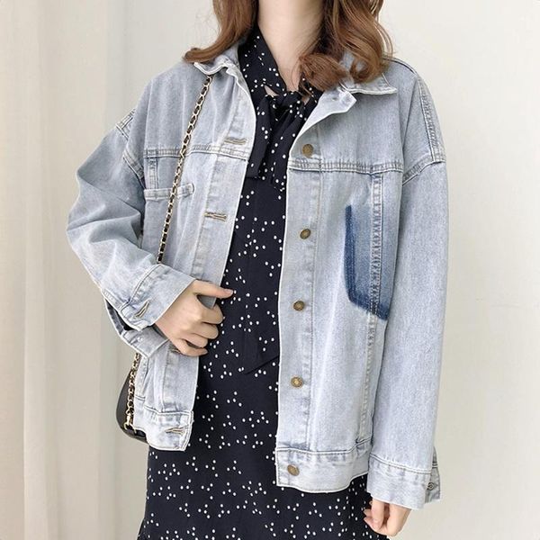 women's jackets wash jean jacket 2021 women streetwear denim boyfriend loose ripped coat femme casacos feminino baggy 5021, Black;brown
women's jackets wash jean jacket 2021 women streetwear denim boyfriend loose ripped coat femme casacos feminino baggy 5021, Black;brown