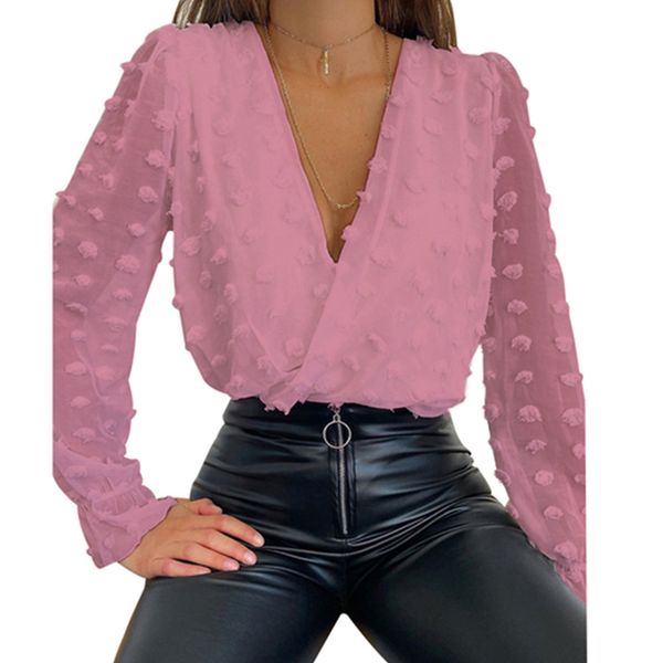 elegant mesh patchwork blouse women deep v shirts female solid colour dobby blouses autumn long sleeve blusas 210302, White
elegant mesh patchwork blouse women deep v shirts female solid colour dobby blouses autumn long sleeve blusas 210302, White