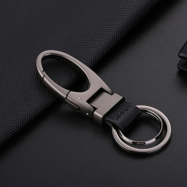 keychains metal key chain high grade men's simple business waist trailer, Silver 
keychains metal key chain high grade men's simple business waist trailer, Silver