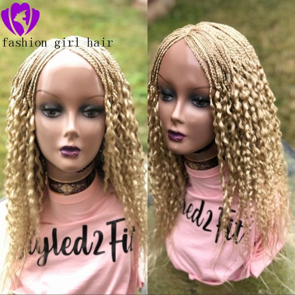 new fashion 18inches 613 blonde braided wigs with curly tip box braids full lace front wig for black womenfactory direct 
new fashion 18inches 613 blonde braided wigs with curly tip box braids full lace front wig for black womenfactory direct
