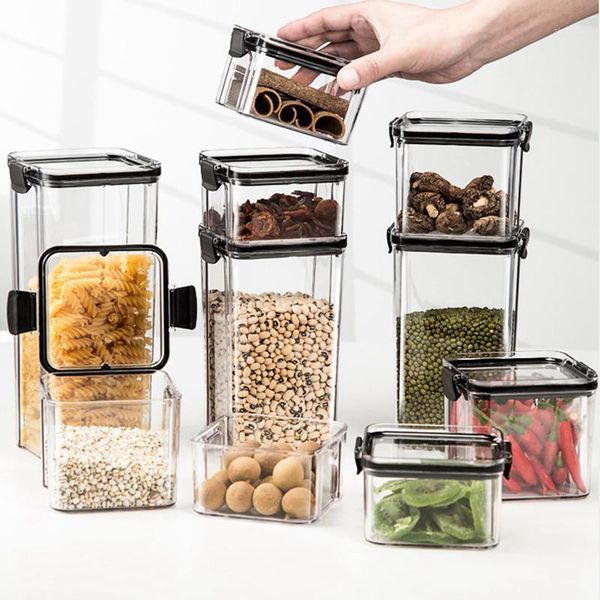 storage bottles & jars transparent airtight pantry pasta box multigrain sealed food container plastic kitchen refrigerator with lid fre
storage bottles & jars transparent airtight pantry pasta box multigrain sealed food container plastic kitchen refrigerator with lid fre