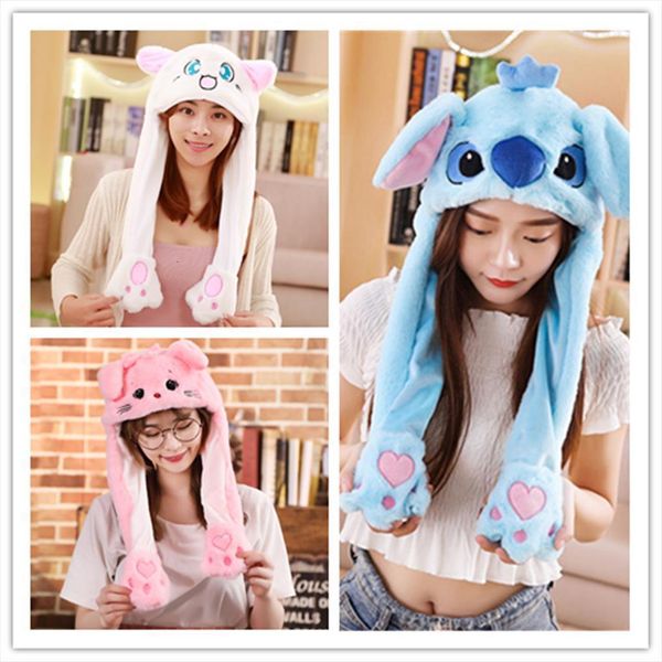 Rabbit Hat Moving Ears Cute Cartoon Toy Airbag Kawaii Funny Cap Kids Plush Birthday For Girls, Blue;gray
Rabbit Hat Moving Ears Cute Cartoon Toy Airbag Kawaii Funny Cap Kids Plush Birthday For Girls, Blue;gray