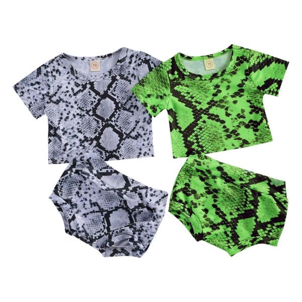 clothing sets 2021 baby summer girl snakeskin clothes set short sleeve o-neck t-shirt elastic waist triangle shorts 2pcs outfit, White
clothing sets 2021 baby summer girl snakeskin clothes set short sleeve o-neck t-shirt elastic waist triangle shorts 2pcs outfit, White