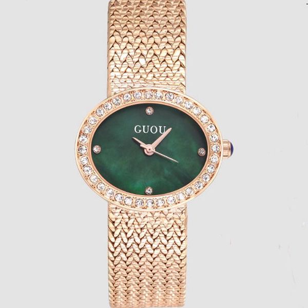 wristwatches fashion guou diamond women jewelry watches vintage oval watch full steel bracelet wrist business analog clocks, Slivery;brown
wristwatches fashion guou diamond women jewelry watches vintage oval watch full steel bracelet wrist business analog clocks, Slivery;brown