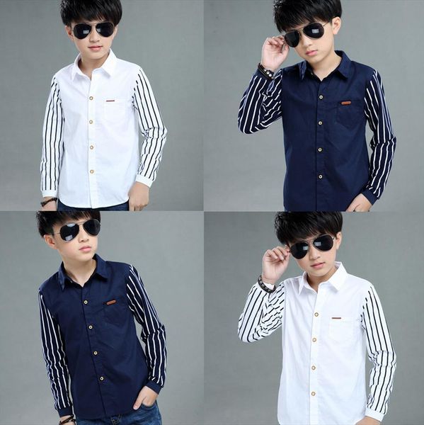 childrens clothes 3 to 13 years teen baby kids boys long sleeve stripe fastener gentleman shirt tee enfant, White;black
childrens clothes 3 to 13 years teen baby kids boys long sleeve stripe fastener gentleman shirt tee enfant, White;black