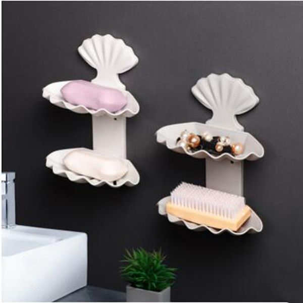 storage bottles & jars wall-mounted unique drain soap box without perforation double bathroom toilet personality portable shell shelving
storage bottles & jars wall-mounted unique drain soap box without perforation double bathroom toilet personality portable shell shelving