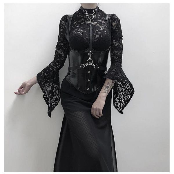 women's jumpsuits & rompers black see through floral lace bodysuit women one-piece trumpet long sleeve chic slim romper gothic all-, Black;white
women's jumpsuits & rompers black see through floral lace bodysuit women one-piece trumpet long sleeve chic slim romper gothic all-, Black;white