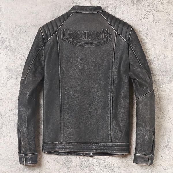 men's leather & faux 2021 vintage black motorcycle style genuine jacket men plus size 4xl real natural cowhide slim fit autumn coat
men's leather & faux 2021 vintage black motorcycle style genuine jacket men plus size 4xl real natural cowhide slim fit autumn coat