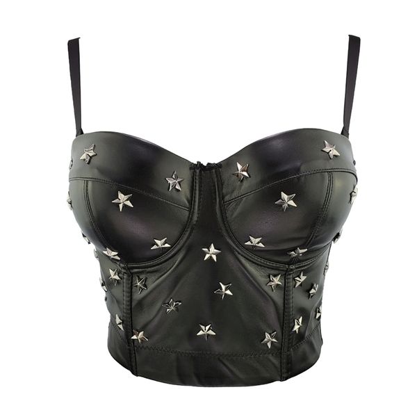 arrival women designer star pu leather black red camisole ladies trendy high street adjustable camis crop 210527, White
arrival women designer star pu leather black red camisole ladies trendy high street adjustable camis crop 210527, White